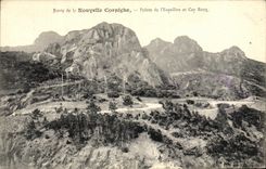 VINTAGE POSTCARD Road of the New Cornice Top of L Russet red Esquillon and Cape