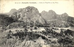 VINTAGE POSTCARD Road of the New Cornice Top of L Russet red Esquillon and Cape