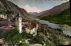 CPSM Haute Vallee Du Var Touet Sur Var Le Vieux Village et la vallee du Var