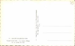 Alto valle de CPSM del VAr Touet en el VAr la aldea vieja y el valle del VAr