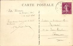 Cornisa de la opinion de Troyas de la POSTAL de la VENDIMIA de L Esterel