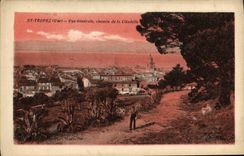 VINTAGE POSTCARD Holy Tropez View Way of the Citadel
