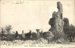 VINTAGE POSTCARD Frejus Romain Aqueduct