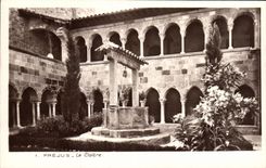 VINTAGE POSTCARD Frejus the Cloister