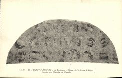 VINTAGE POSTCARD Sainte Maximin the Basilica Cover of St Louis D Anjou Brodee by White of Castille