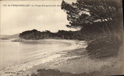 CPA Porquerolles La Plage d Argent
