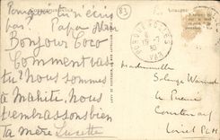 VINTAGE POSTCARD Island De Porquerolles Beach dei Faoucado