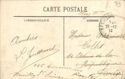 Panorama de la POSTAL de la VENDIMIA de Tamaris y de Manteau