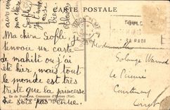 Isla de Hyeres de la POSTAL de la VENDIMIA de la comuna portuaria de la raza a campo traves la playa