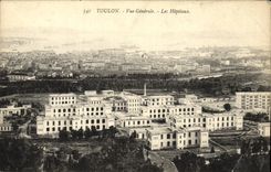 VINTAGE POSTCARD Toulon View Hospitals
