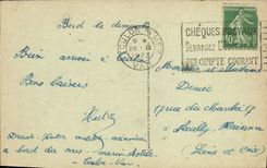 VINTAGE POSTCARD Toulon Places Freedom the Large Hotel