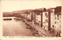 VINTAGE POSTCARD Toulon Seen D Together Of the Quays