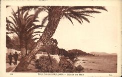 VINTAGE POSTCARD Toulon Mourillon Seaside