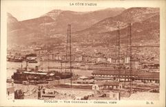 VINTAGE POSTCARD Toulon View Boat