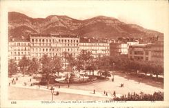 VINTAGE POSTCARD Toulon Places Freedom