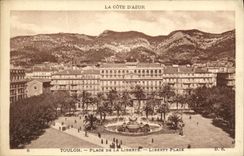 VINTAGE POSTCARD Toulon Places Freedom