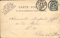 VINTAGE POSTCARD Toulon Almeras Baths