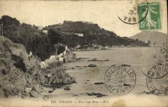 VINTAGE POSTCARD Toulon Strong Cape Brown