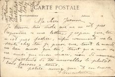 VINTAGE POSTCARD Toulon the Municipal Theater