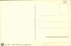 VINTAGE POSTCARD Toulon the Old Wet dock Boat