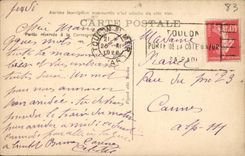 VINTAGE POSTCARD Toulon Rocks of the Miter