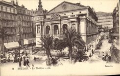 VINTAGE POSTCARD Toulon the Theater