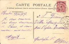 VINTAGE POSTCARD Toulon Caryatids of Puget