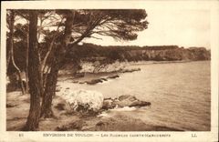 VINTAGE POSTCARD Toulon the Rocks Sainte Marguerite