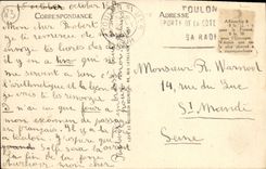 VINTAGE POSTCARD Toulon Mourillon Seaside