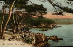 VINTAGE POSTCARD Toulon Seen on Magaud