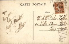 VINTAGE POSTCARD Chateaueuf the Drill Avenue of Linards Gardens