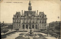 VINTAGE POSTCARD Limoges L Town hall