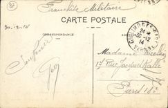 VINTAGE POSTCARD Limoges Jourdan Public garden and Avenue of the Station