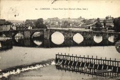 VINTAGE POSTCARD Limoges Old Holy Bridge Martial