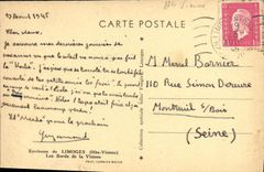 VINTAGE POSTCARD Limoges Edges of Vienna