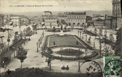 VINTAGE POSTCARD Limoges Places and Rules of Jourdan