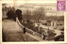 VINTAGE POSTCARD Limoges an artistic corner of the garden D Orsay
