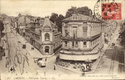 VINTAGE POSTCARD Limoges Tourny Crossroads