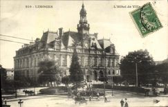 VINTAGE POSTCARD Limoges L Town hall