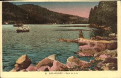 VINTAGE POSTCARD Gerardmer Edge of the Lake