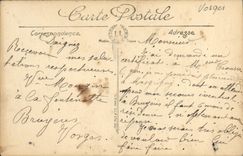 VINTAGE POSTCARD Gerardmer Seen on the Valley of Munster Taken of the Rock of the Source