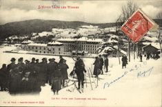 VINTAGE POSTCARD Gerardmer the ki of the barracks of Geradmer Militaria