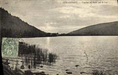 VINTAGE POSTCARD Gerardmer Sunset on the Lake