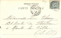 VINTAGE POSTCARD Gerardmer Canoeing on the Lake