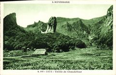 VINTAGE POSTCARD L Auvergne Valley of Chaudefour
