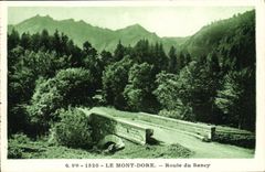 VINTAGE POSTCARD the Mount Gilds Road of Sancy