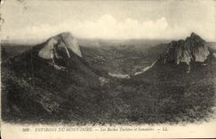 VINTAGE POSTCARD the Mount Gilds the Rocks Tuiliere and Sanadoire