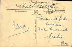 VINTAGE POSTCARD the Mount Gilds Valley Of the Mount Gilds And the Capuchin Taken of the Road of the lake Chambon