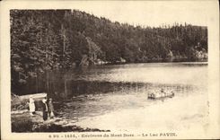 VINTAGE POSTCARD Environs of Mount Gilds the Lake Pavin