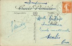 VINTAGE POSTCARD the Mount Gilds the Dordogne with the Way of Mirabeau